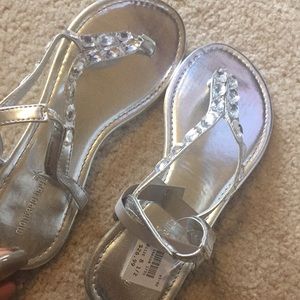 Silver sandals!